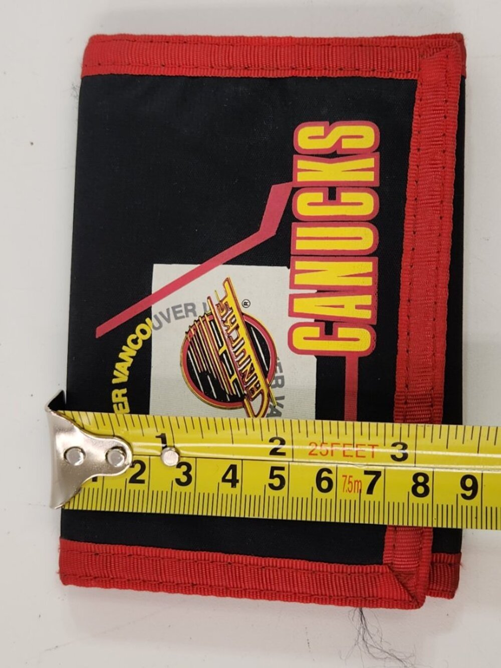 90s Vancouver Canucks Wallet Skate Logo Vintage NHL Hockey Official Merch - Picture 11 of 11